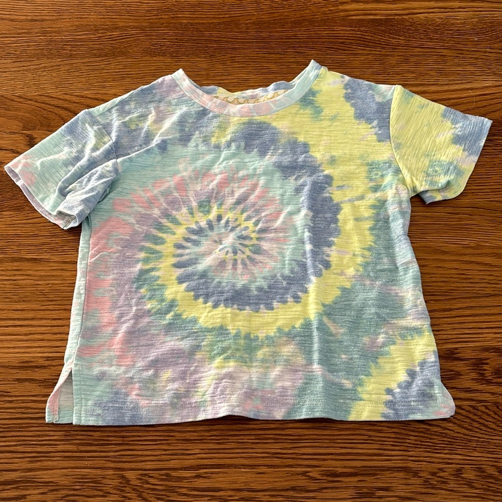 Art Class Crop Tie - Dye Shirt - size S